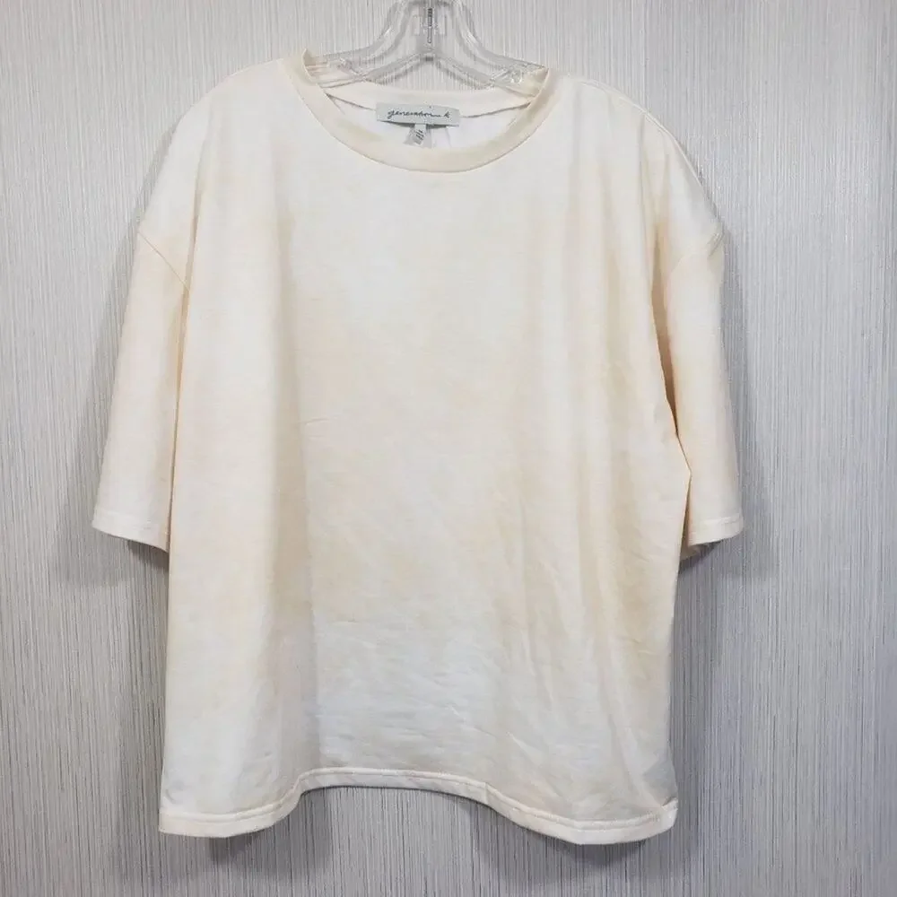 Generation K NWOT oversized marble‎ tie dyed short sleeve shirt Woman's size Med